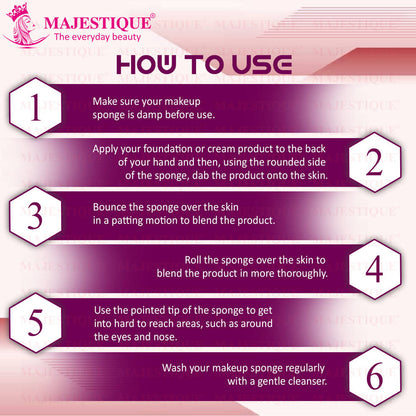 Image 3 of Majestique Makeup Blender Sponge