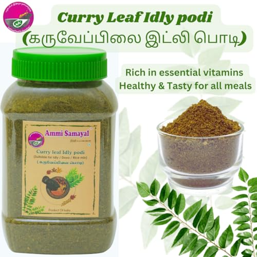 Image 5 of Ammi Samayal Home Made Curry Leaf Idli Dosa Podi Powder Chutney 200g Pack