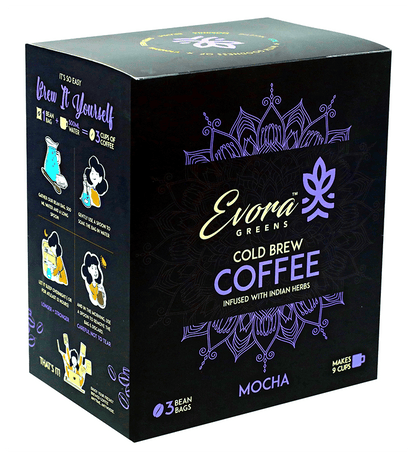 Image 1 of Default Title for the product Evora Greens Cold Brew Coffee Bean Bag (50gm Each) Mocha