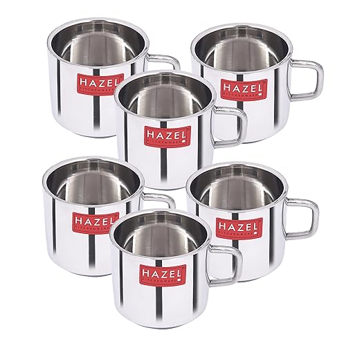 Image 14 of 100 ML / Metallic / Set of 6 for the product HAZEL Stainless Steel Coffee Cup