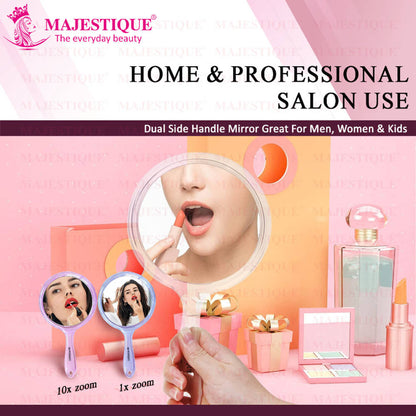 Image 5 of Majestique Dual Side Extra Large Handheld Mirror