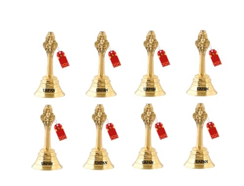 Image 5 of 3 Inch / Pack of 8 for the product Uapan Brass Nagpari Garun Puja Bell