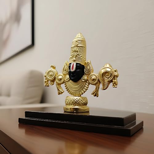 Image 6 of Medium-Gold for the product Dev Aastha Venkateswara Balaji Idol
