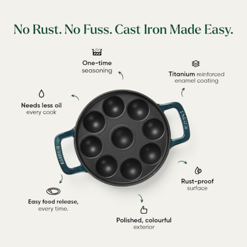 Image 5 of Ember Cookware TitaniumClad™ Cast Iron Appe Pan 20 cm with Glass Lid