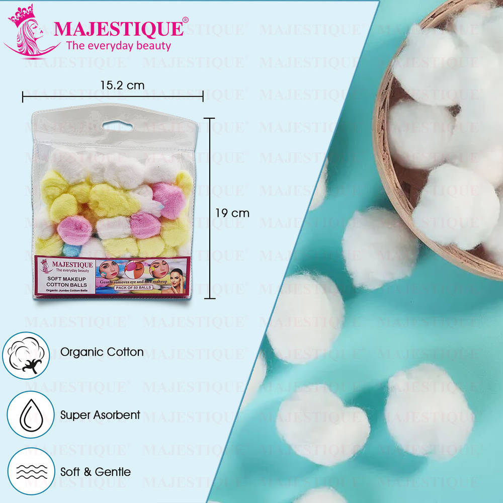 Image 4 of Majestique Natural Cotton Balls For Make-up (50 Pcs)
