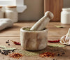 Image 1 of Default Title for the product KLEO Stone Mortar and Pestle (Very Small Size) Ginger, Medicine Pills Grinder Masher - (3 Inch) (Brown)