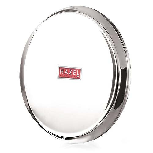 Image 6 of HAZEL Stainless Steel Plates Set 28 cm Pack of 4