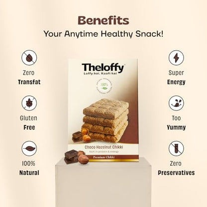 Image 5 of THELOFFY Premium Choco Hazelnut Chikki Gajak Groundnut Brittle Traditional Indian Sweets & Snacks
