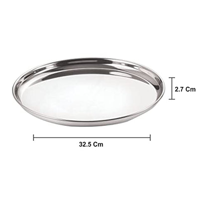Image 5 of neelam Stainless Steel Buffet Plate 32.5 cm Set of 6