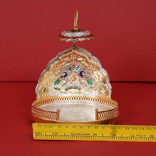 Image 2 of Dista Silvers Peacock Design Simhaasanan Set 120g