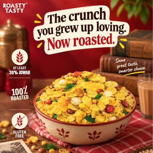 Image 5 of Roasty Tasty Khatta Meetha Roasted Millet Namkeen Snack 200gm