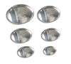 Image 1 of Default Title for the product neelam Stainless Steel Buffet Plate 25 cm Set of 6