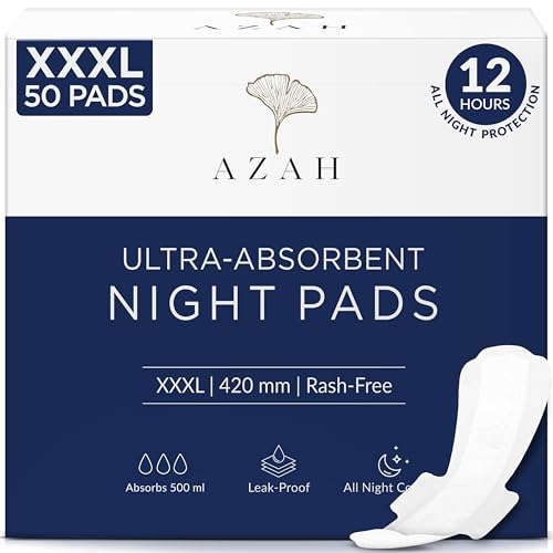 Image 4 of Box of 50 for the product AZAH XXXL Sanitary Pads for Women for Heavy Flow