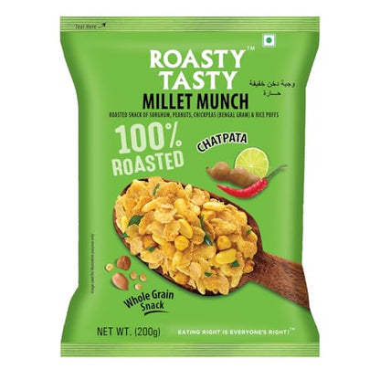 Image 1 of MILLET MUNCH CHATPATTA / 200 g (Pack of 1) for the product Roasty Tasty Millet Munch Chatpata