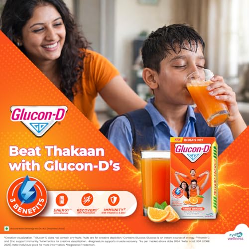 Image 4 of Glucon-D Instant Energy Health Drink Tangy Orange