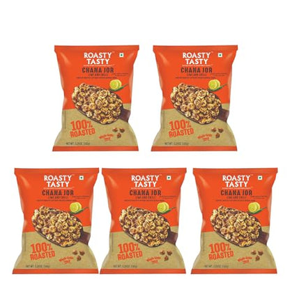Image 1 of Default Title for the product Roasty Tasty Roasted Chana Jor Lime & Spicy Indian Snacks 750g