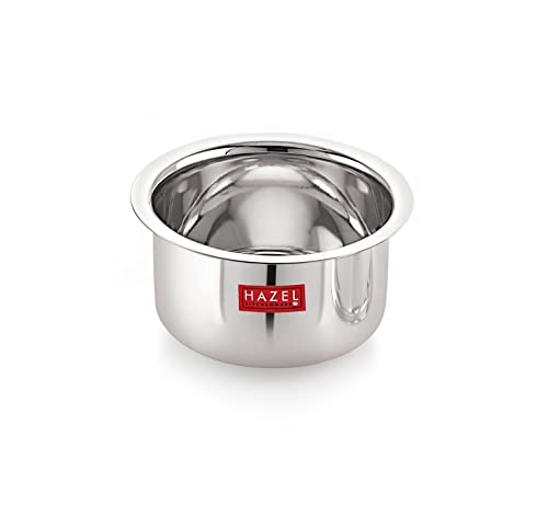 Image 11 of HAZEL Stainless Steel Tope Patila with Lid Round Bottom Boiling Vessels Bhagona Dekchi