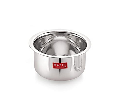 Image 11 of HAZEL Stainless Steel Tope Patila with Lid Round Bottom Boiling Vessels Bhagona Dekchi
