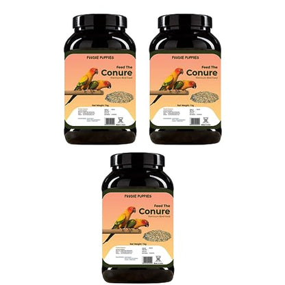 Image 7 of Container - Conure Seed, 3Kg for the product Foodie Puppies Bird Food for Conures
