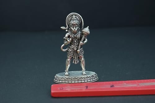 Image 5 of Dista Silvers Antique Hanuman Idol Standing 40.51G