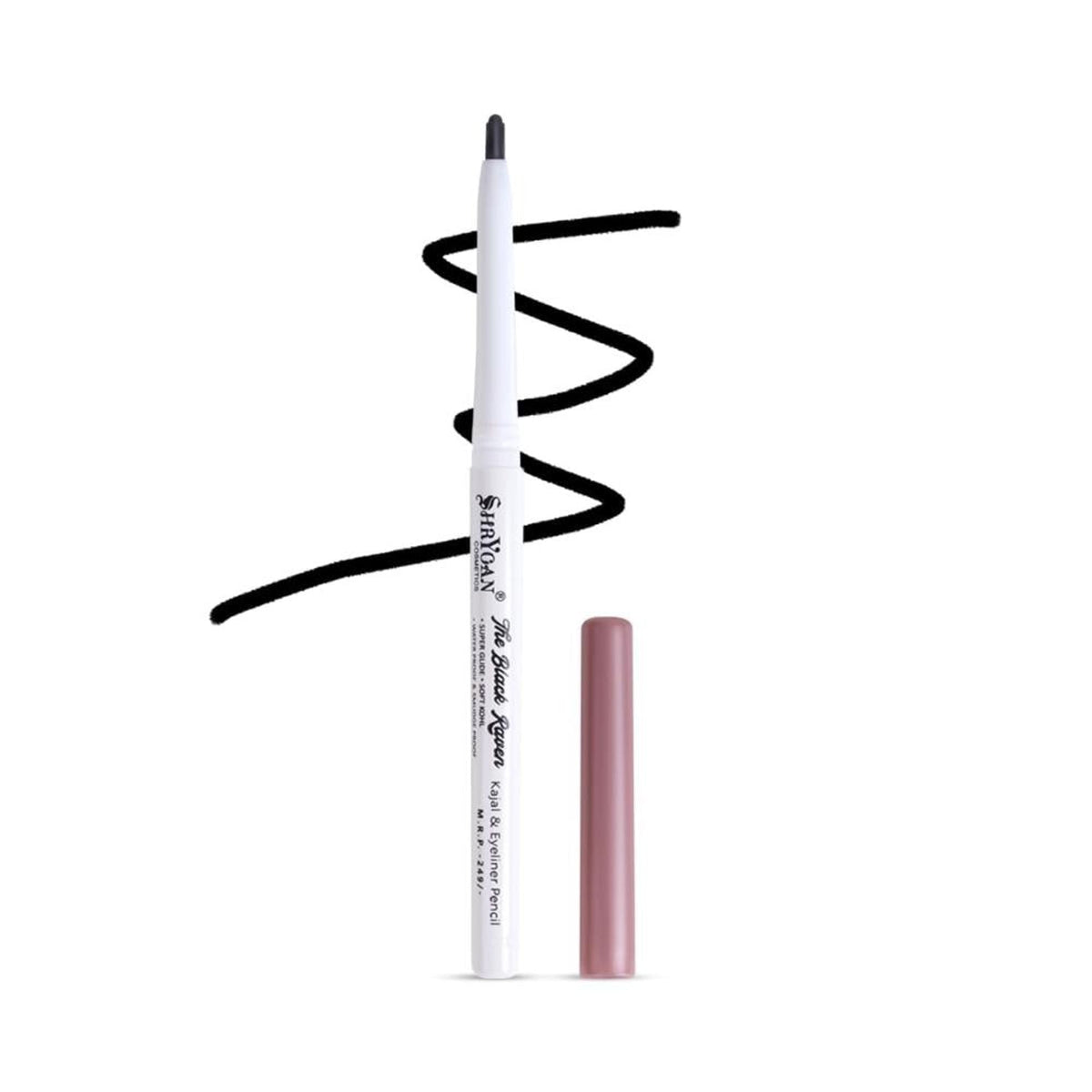 Image 1 of 3.5 gm / Pack of 1 for the product Shryoan Revolving Kajal Pencil - Black