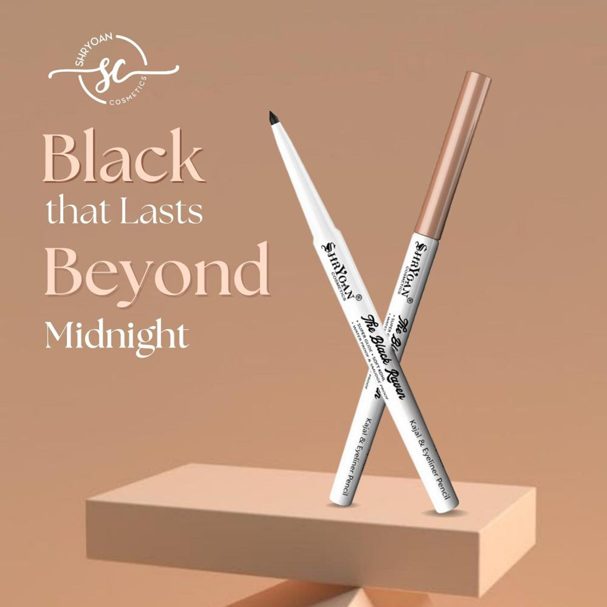 Image 3 of Shryoan Revolving Kajal Pencil - Black