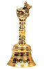 Image 1 of 4 Inch for the product Uapan Brass Bell Pooja Bell, Nandi, Gold