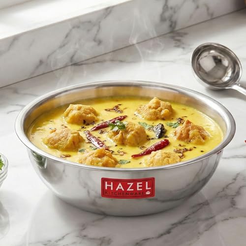Image 5 of Silver Triply Tasra / 3 Litres for the product HAZEL Triply Stainless Steel Tasla Kadai