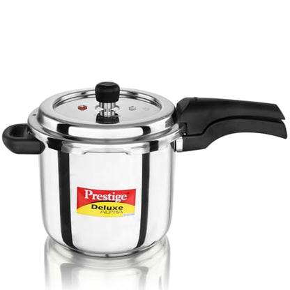 Image 3 of 5.5 Litres for the product Prestige Stainless Steel Deluxe Alpha Svachh Outer Lid Pressure Cooker