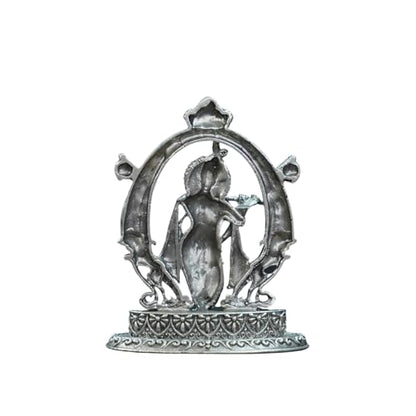 Image 2 of Dista Silvers Antique Krishna Idol with Frame 30.93G