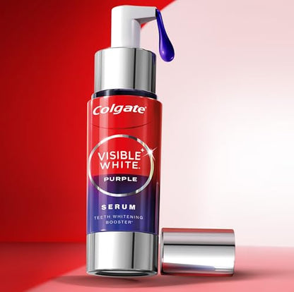 Image 1 of Pack of 1 for the product Colgate Visible White Purple Teeth Whitening Serum, 1.5oz/40ml – Mint & Yuzu Flavour, Instant Brightening Purple Serum for Whiter Smiles