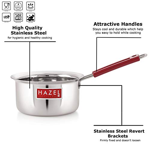 Image 3 of HAZEL Stainless Steel Milk Saucepan Tea Pan 1000 ML