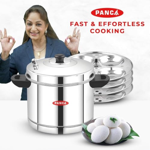 Image 5 of PANCA Stainless Steel Idli Maker 16 Idli 4 Plate Steamer Induction Base