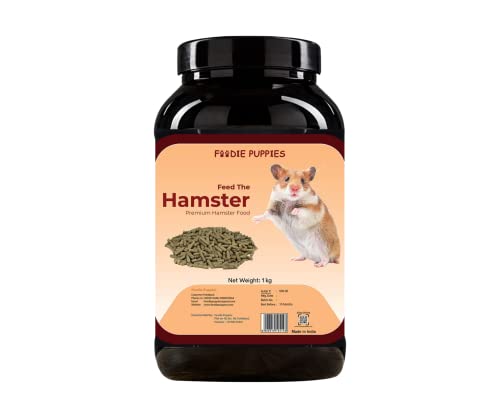 Image 1 of Container - Hamster Food, 1Kg for the product Foodie Puppies Premium Hamster Food Pellets