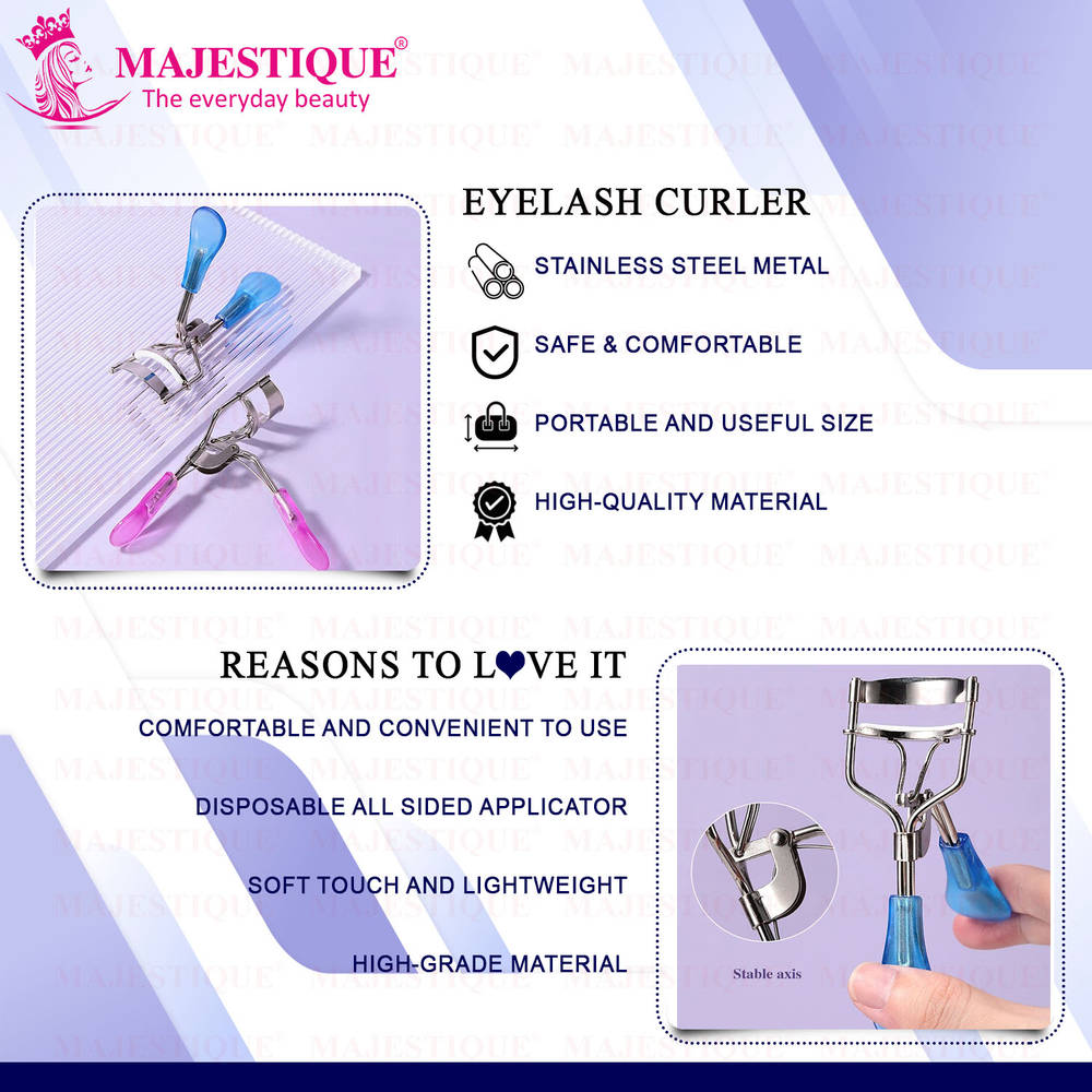 Image 4 of Majestique Silicone Eyelash Curler For Dramatic Long Lasting Seamless Curls