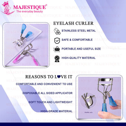 Image 4 of Majestique Silicone Eyelash Curler For Dramatic Long Lasting Seamless Curls