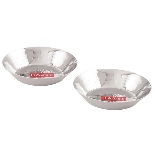Image 5 of HAZEL Stainless Steel Small Copri Plate 15.5 cm, Set of 2