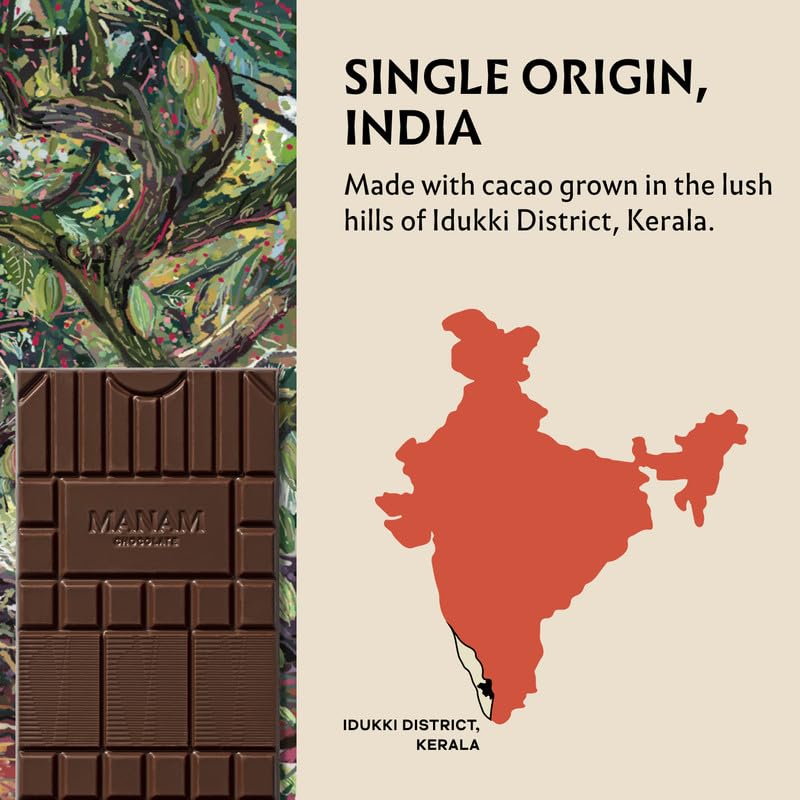Image 5 of Manam Chocolate Single Origin India Series -66% Dark, 80g