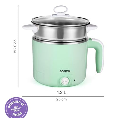 Image 4 of Borosil Klassic Stainless Steel Electric Kettle 1.2 L