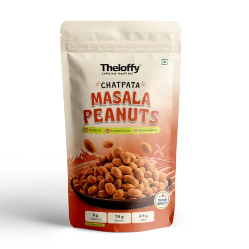 Image 1 of Default Title for the product THELOFFY Chatpata Masala Roasted Peanuts, High Protein Snack, 200g x 2