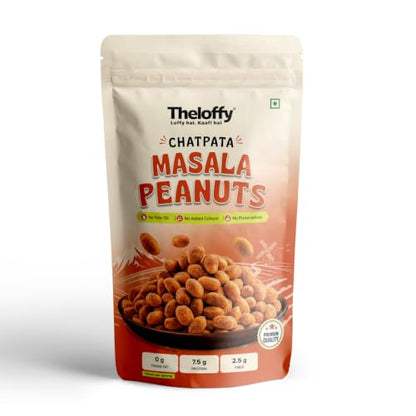 Image 1 of Default Title for the product THELOFFY Chatpata Masala Roasted Peanuts, High Protein Snack, 200g x 2