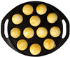 Image 1 of Default Title for the product DYNAMIC COOKWARES Pre-Seasoned Mini Paniyaram Pan 8 Inch 12 Cavity