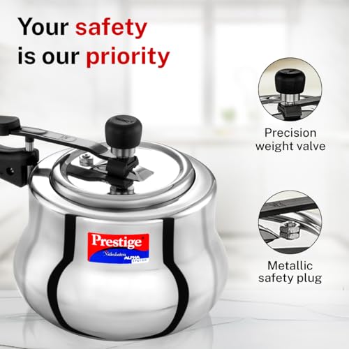 Image 7 of Prestige Stainless Steel Nakshatra Alpha Svachh Inner Lid Pressure Cooker 3.5 Litre