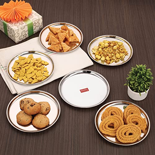 Image 1 of 16 cm / Set of 6 for the product HAZEL Stainless Steel Plates