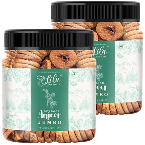 Image 1 of Default Title for the product LILA DRY FRUITS Anjeer 250 gm x 2 JUMBO Fig Dry Fruits Fresh Afghani Anjir