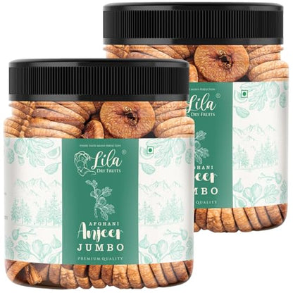 Image 1 of Default Title for the product LILA DRY FRUITS Anjeer 250 gm x 2 JUMBO Fig Dry Fruits Fresh Afghani Anjir