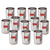 Image 1 of Default Title for the product HAZEL Stainless Steel Glasses Set of 12, 350 ML