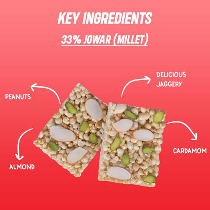 Image 5 of Roasty Tasty Sorghum Millet Bars - Jowar Bite Pack of 2 (75g each)