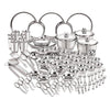 Image 1 of Default Title for the product neelam Stainless Steel 24 Gauge 101 Pieces Shagun Dinner Set
