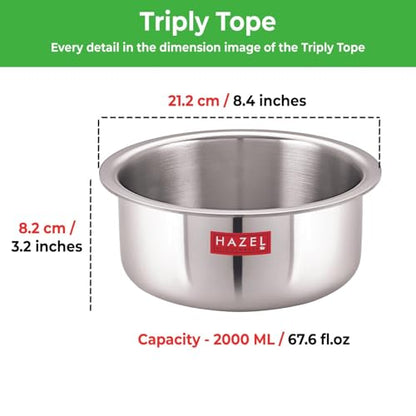 Image 12 of HAZEL Triply Stainless Steel Tope